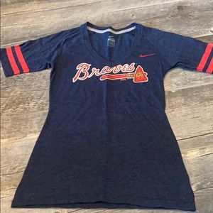 Nike Braves Short Sleeve Running Shirt